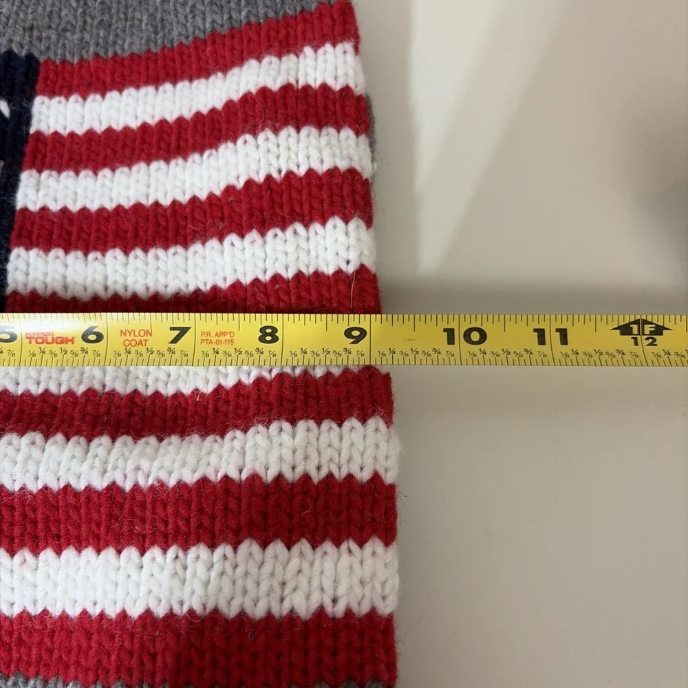 Chilly Dog 100% Wool Handmade Sweater S/M Dogs USA Made American Flag Patriotic